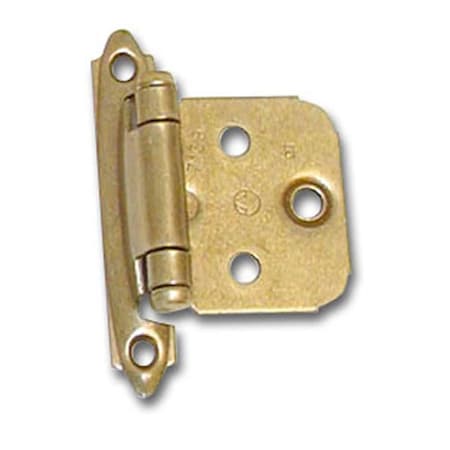 Hd Amerock Decorative Self Closing Overlay Cabinet Door Hinge, Burnished Brass A07139 BB